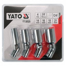 YATO Set 4 tubulare pentru bujii 3/8"..